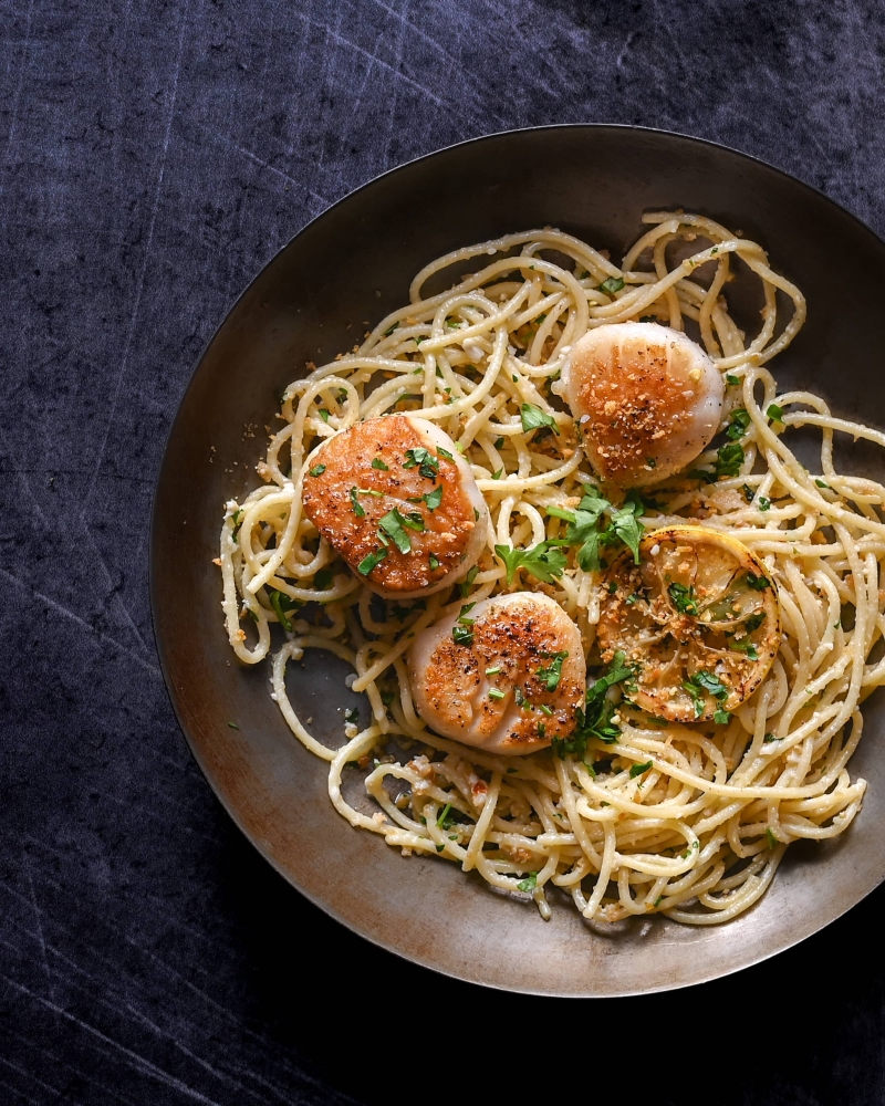 Lemon Scallops & Linguini Kate Friedman Appetizing Aperture Food Photography Steamboat Springs Colorado