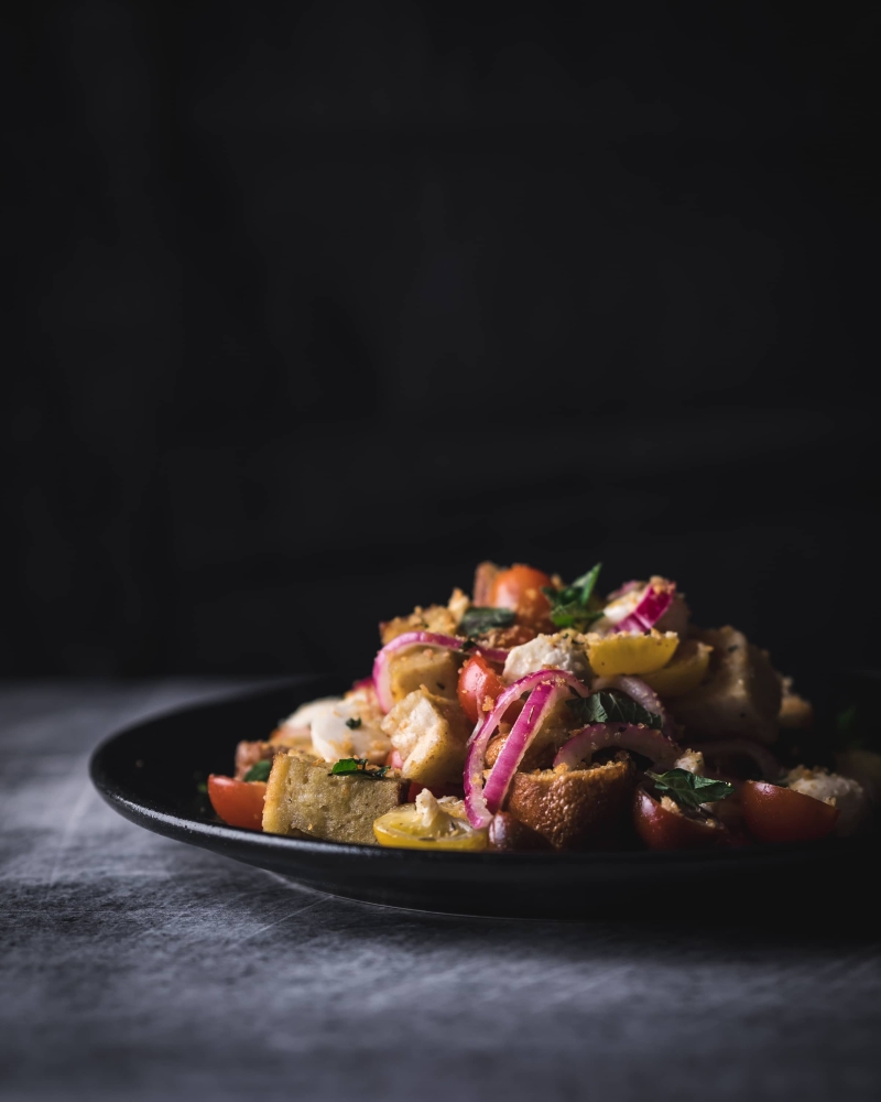 Panzanella Salad Kate Friedman Appetizing Aperture Food Photography Steamboat Springs Colorado