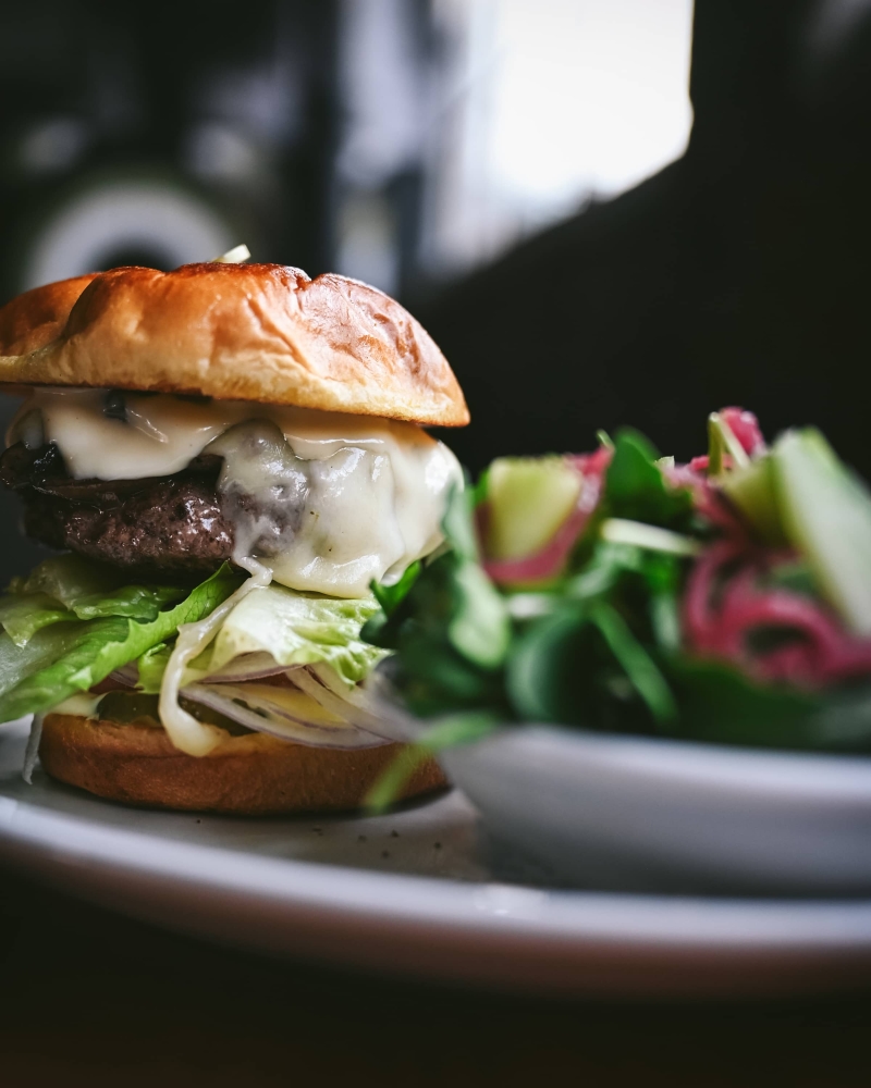 Mushroom Swiss Burger Kate Friedman Appetizing Aperture Food Photography Steamboat Springs Colorado
